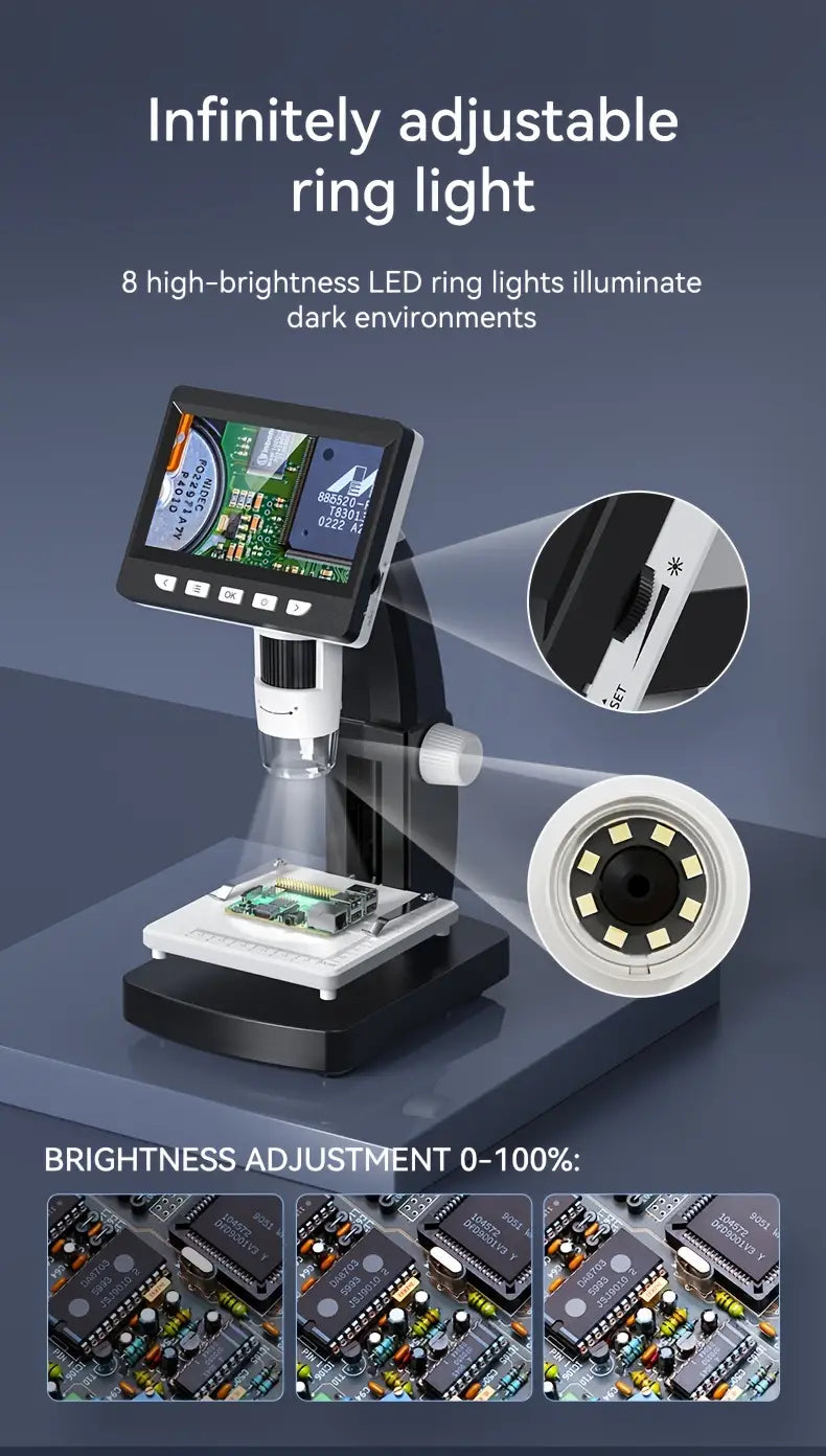 VisioPipe HD LCD Digital Microscope